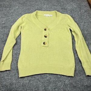 Liz Claiborne Pastel Green V-Neck Sweater